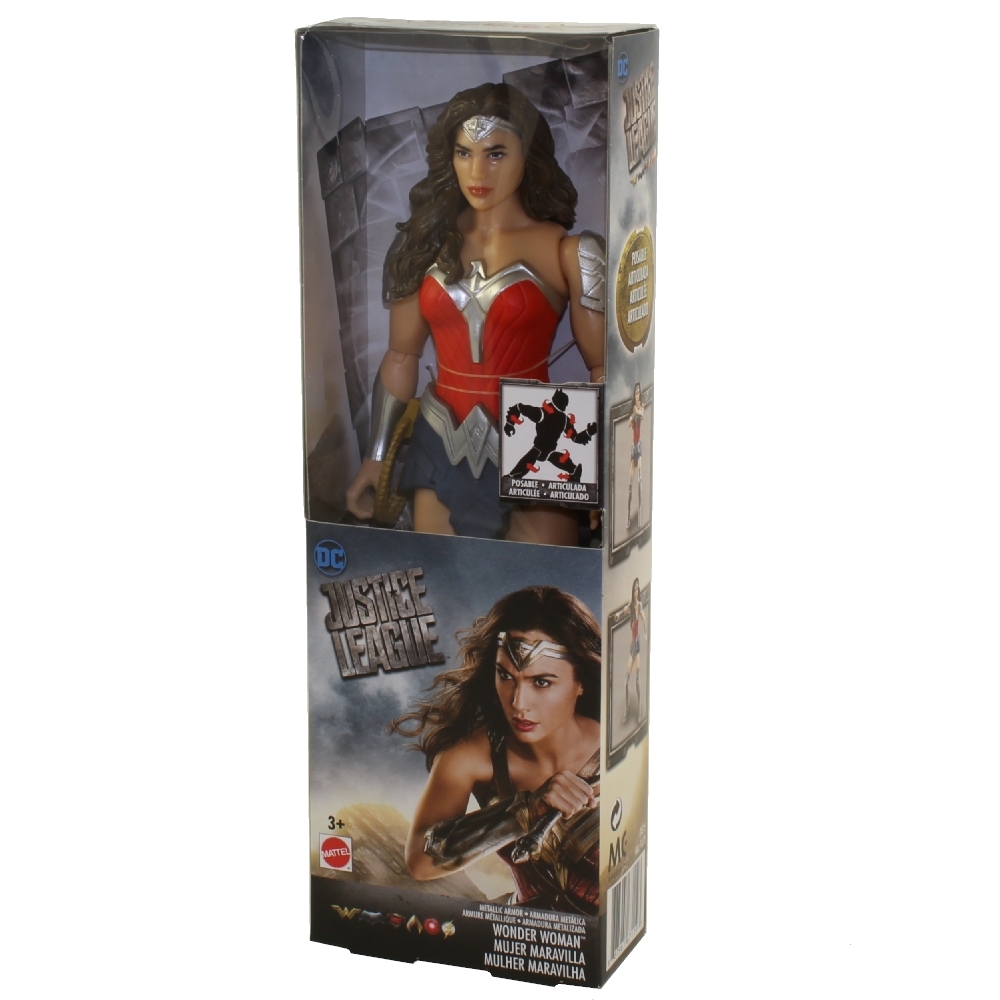 Mattel - DC Comics Justic League - Articulated Action Figure - WONDER WOMAN (Metallic Armor)(12 inch