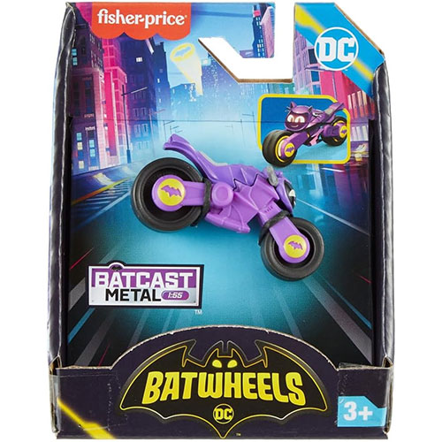 Mattel Fisher-Price Batwheels DC Batcast Metal Vehicle - BIBI the BATGIRL CYCLE [HML16]