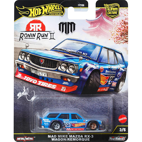 Mattel - Hot Wheels Premium Car Culture Die-Cast Car - MAD MIKE MAZDA RX-3 WAGON [Ronin Run II]