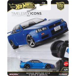 Mattel Hot Wheels Premium Car Culture - NISSAN SKYLINE GT-R V-SPEC II (BNR34)[Timeless Icons] JBK92