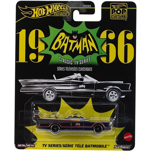 Mattel - Hot Wheels Premium Pop Culture Car - BATMAN 1966 CLASSIC TV SERIES BATMOBILE [JBL83]