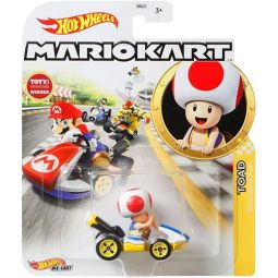 Mattel - Hot Wheels Die-Cast Car - Mario Kart Nintendo Collection - TOAD (Standard Kart)[GJH63]