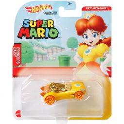 Mattel - Hot Wheels Character Car - Super Mario Collection - PRINCESS DAISY (GRM38)