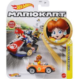 Mattel - Hot Wheels Die-Cast Car - Mario Kart Nintendo Collection - PRINCESS DAISY (Wild Wing)[GRN14