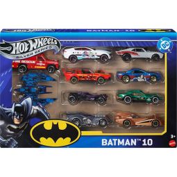 Mattel - Hot Wheels Silver Series DC Vehicles Pack - BATMAN 10-PACK [JCT91]