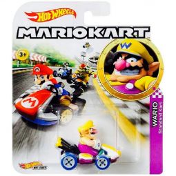Mattel - Hot Wheels Car - Mario Kart Nintendo Collection - WARIO (Standard Kart) GBG32 Mattel - Hot Wheels Car - Mario Kart Nintendo Collection - WARIO (Standard Kart) GBG32