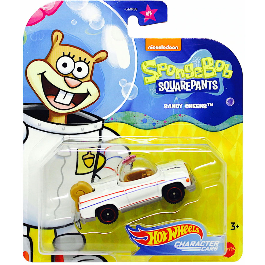 Mattel - Hot Wheels Car - Spongebob Squarepants Character Collection - SANDY (6/6) GMR59