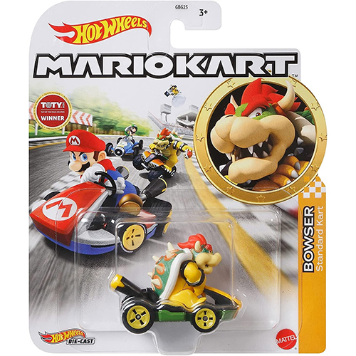 Mattel - Hot Wheels Car - Mario Kart Nintendo Collection - BOWSER (Standard Kart) GRN20