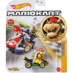 Mattel - Hot Wheels Car - Mario Kart Nintendo Collection - BOWSER (Standard Kart) GRN20