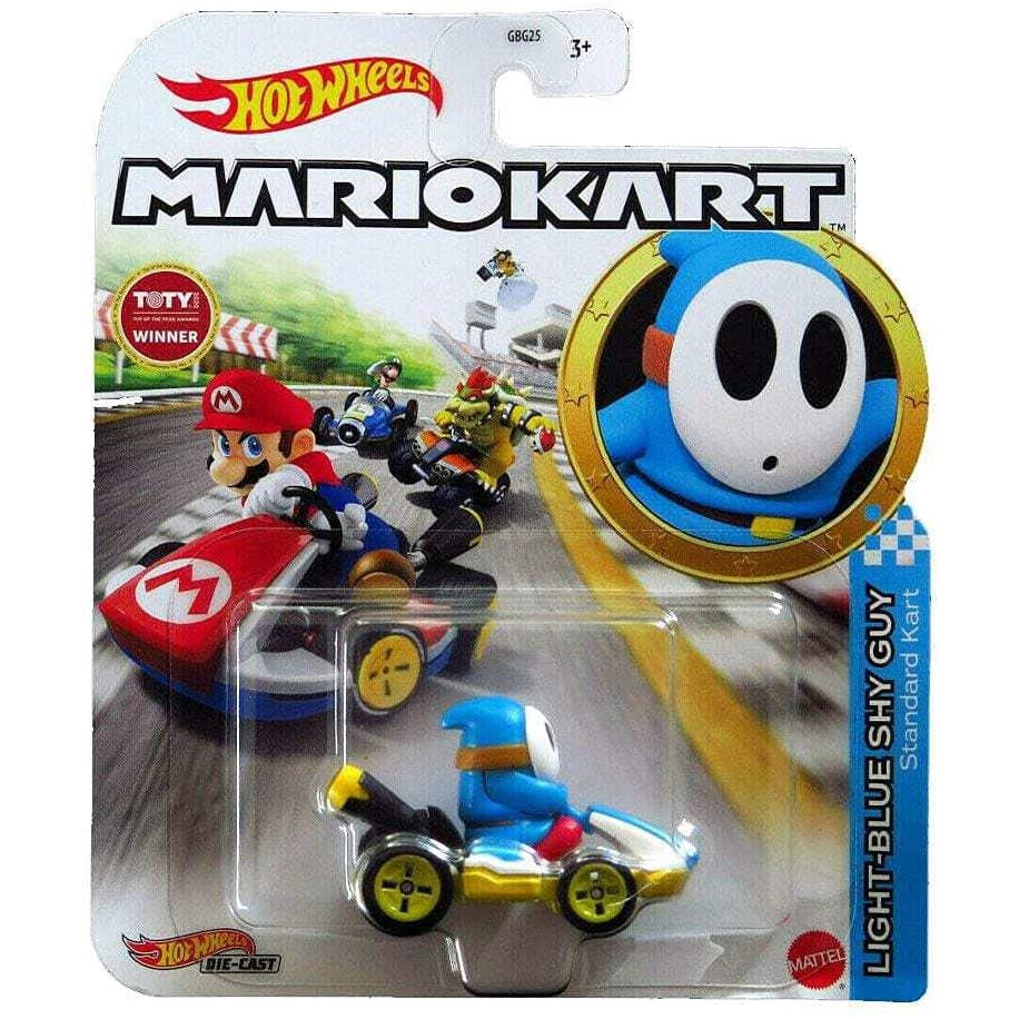 Mattel - Hot Wheels Car - Mario Kart Nintendo Collection - LIGHT-BLUE SHY  GUY (Standard Kart) GRN21:  - Toys, Plush, Trading Cards,  Action Figures & Games online retail store shop sale