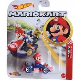 Mattel - Hot Wheels Car - Mario Kart Nintendo Collection - MARIO (Pipe Frame) HDB34