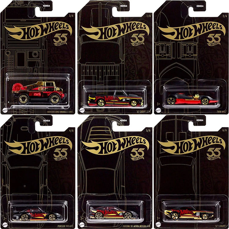 Mattel Hot Wheels Pearl Chrome 2024 Series SET OF 6 67 Camaro 67 Chevy C10 Integra 2 BBToyStore Toys Plush Trading Cards Action Figures Games online retail store shop sale
