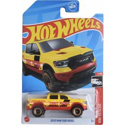 Mattel - Hot Wheels Car HW Rescue 7/10 - 2020 RAM 1500 REBEL [Treasure Hunt] 238/250