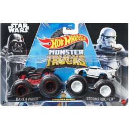 Mattel - Hot Wheels Star Wars Monster Trucks Demolition Doubles - DARTH VADER & STORMTROOPER [HWN68]