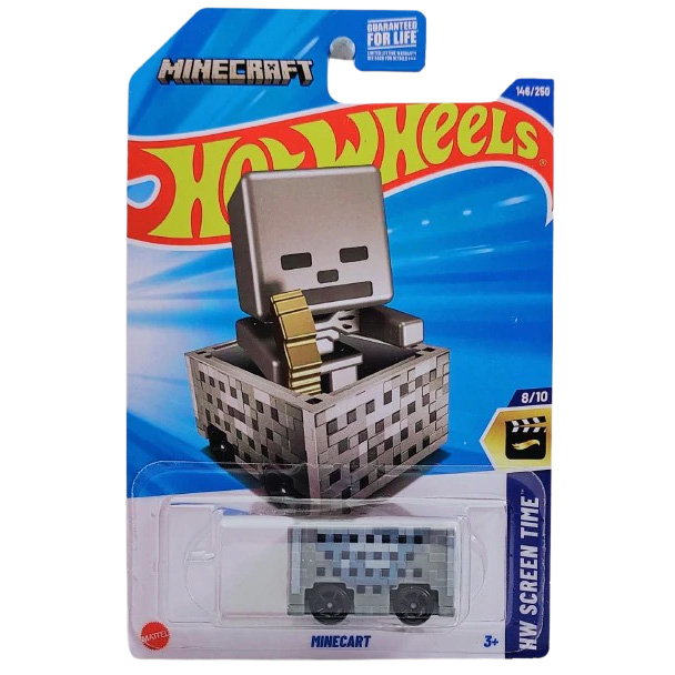 Mattel Hot Wheels Minecraft Die-Cast Metal Car - MINECART [HW Screen Time 8/10] HYY82