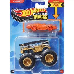 Mattel - Hot Wheels Monster Truck & Car - 5 ALARM & CRUSHED COUPE - SPEED BUMP [JCG37]