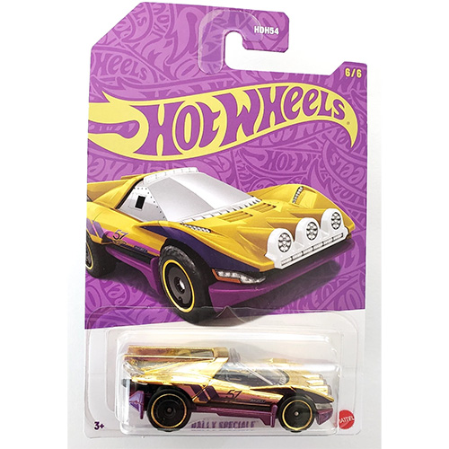 Mattel Hot Wheels 57th Anniversary Pearl & Chrome Die-Cast Metal Car - RALLY SPECIALE *Chase* JDM31