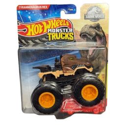 Mattel - Hot Wheels Monster Truck & Car - Jurassic World - TYRANNOSAURUS REX & CRUSHED CAR [JDP82]