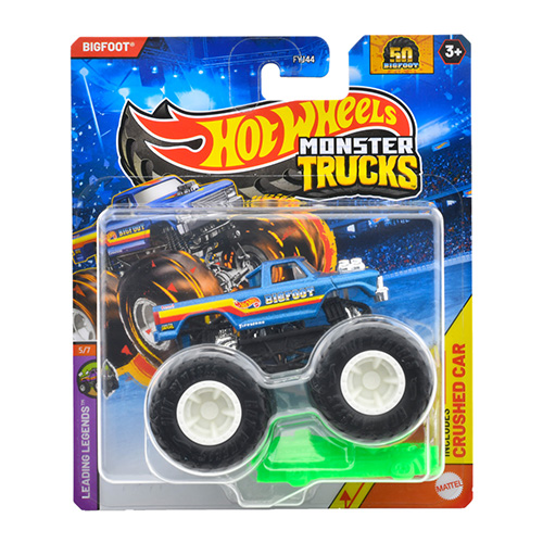 Mattel - Hot Wheels Monster Truck w/ Crushed Car - BIGFOOT