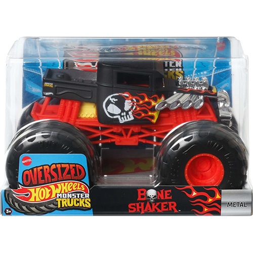 Mattel - Hot Wheels Oversized Monster Trucks - BONE SHAKER (1:24 Scale) JDR04