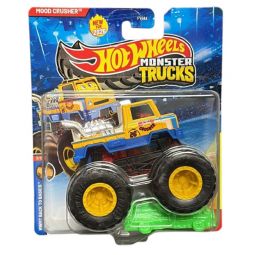 Mattel - Hot Wheels Monster Truck Back to Basics - MOOD CRUSHER & CRUSHED CAR [JHY24]