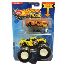 Mattel - Hot Wheels Monster Truck & Car - TOTALED & CRUSHED VAN - BLIND-SIDED [JJT54]