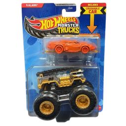 Mattel - Hot Wheels Monster Truck & Car - 5 ALARM & CRUSHED COUPE - SPEED BUMP [JJT59]
