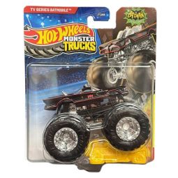Mattel - Hot Wheels Monster Truck Batman - CLASSIC TV SERIES BATMOBILE & CRUSHED CAR [JND65]