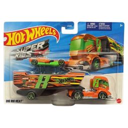 Mattel - Hot Wheels Super Rigs Die-Cast Vehicle - BIG RIG HEAT [HVD93 or FKW92]