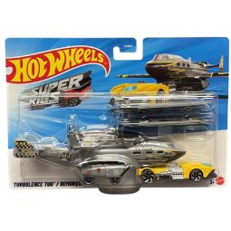 Mattel - Hot Wheels Super Rigs Die-Cast Vehicle - TURBOLENCE TUG [HVD98]