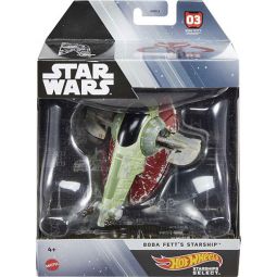 Mattel Hot Wheels Star Wars Starships Select - BOBA FETT'S STARSHIP (HHR17) #03