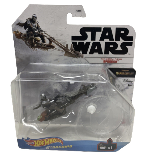 Mattel - Hot Wheels Die-Cast Starships - Star Wars - THE MANDALORIAN SPEEDER (GVF58)