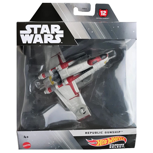 Mattel - Hot Wheels Die-Cast Star Wars Starships Select - REPUBLIC GUNSHIP (HHR26) #12