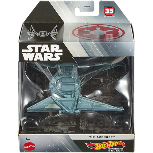 Mattel Hot Wheels Star Wars Starships Select - TIE AVENGER (JBG44
