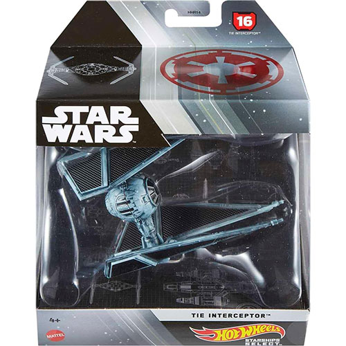 Mattel - Hot Wheels Die-Cast Star Wars Starships Select - TIE INTERCEPTOR (HMH85) #16