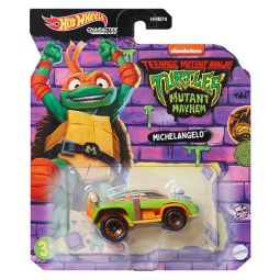 Mattel Hot Wheels Die-Cast Character Cars - Teenage Mutant Ninja Turtles - MICHELANGELO [HNY09]