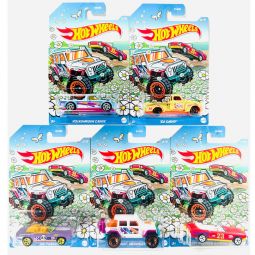 Mattel Hot Wheels Cars - Easter 2023 Collection - SET OF 5 (Wrangler, Camaro, Mustang +2) V1405