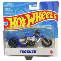 Mattel Hot Wheels Motorcycle Vehicle - FERENZO [Blue] X7719