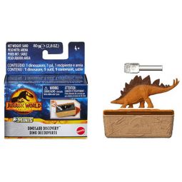 Mattel Jurassic World Dominion - Dinosaur Discovery Mini Figure - STEGOSAURUS