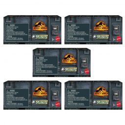 Mattel - Jurassic World Dominion Mystery Mini Figures - BLIND BOXES [5 Pack Lot]