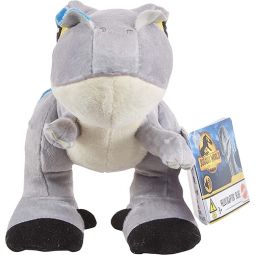 Mattel - Jurassic World Dominion Plush Stuffed Animal with SOUND - VELOCIRAPTOR BLUE (8 inch) HHB31