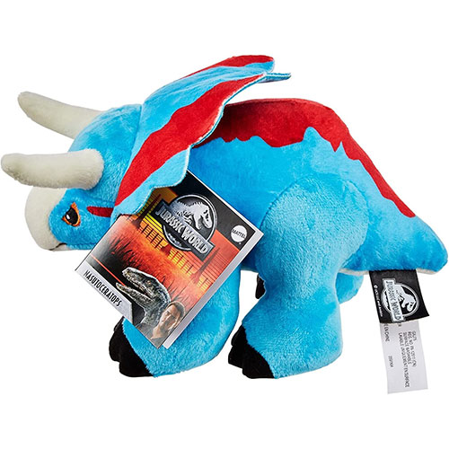 Mattel - Jurassic World Dominion Plush Stuffed Animal - NASUTOCERATOPS ...