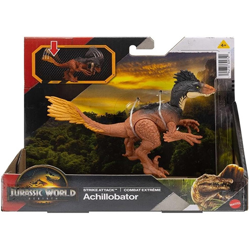 Mattel - Jurassic World Rebirth Strike Attack Action Figure - ACHILLOBATOR [6 inch]