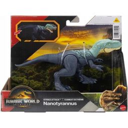 Mattel - Jurassic World Rebirth Strike Attack Action Figure - NANOTYRANNUS [7 inch]