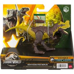 Mattel - Jurassic World Dinosaur Figure - Dino Trackers Strike Attack - GENYODECTES SERUS (7 inch)