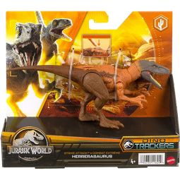 Mattel - Jurassic World Dinosaur Figure - Dino Trackers Strike Attack - HERRERASAURUS (7 inch)