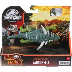 Mattel - Jurassic World Camp Cretaceous - Fierce Force Dino Escape Figure - SAUROPELTA (HBY67)