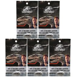Mattel - Jurassic World Mini Dino Action Figures - BLIND BAGS (5 Pack Lot) FML69 Mattel - Jurassic World Mini Dino Action Figures - BLIND BAGS (5 Pack Lot) FML69