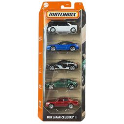 Mattel Matchbox Vehicles 5-PACK - MBX JAPAN CRUISERS II (Mazda RX-8, Nissan 350Z +3)[JBX24]