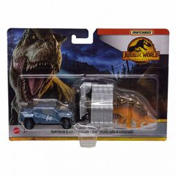 Mattel - Matchbox Dino Transporters - Jurassic World Dominion - STEGOSAURUS CLAW CARRIER (HBH87)